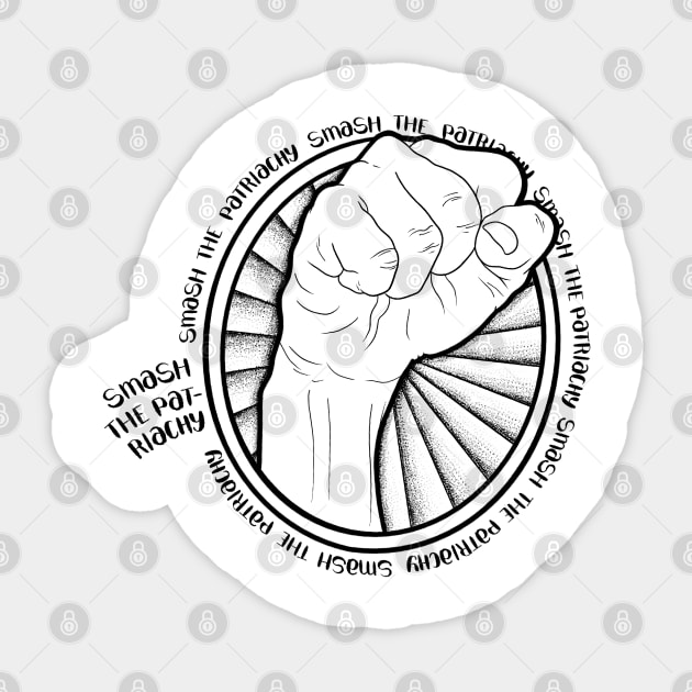 Smash the Patriarchy Sticker by artbycands
